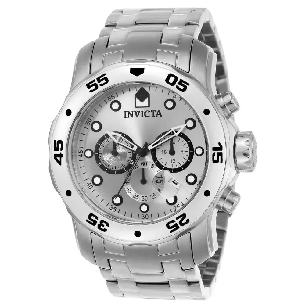 NWT Invicta 0071 Pro Diver | Chronograph | Silver | Men's Watch